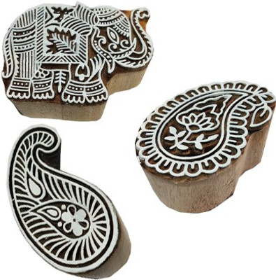 skart wooden printing blocks121 Printing Blocks(Pack of 3)