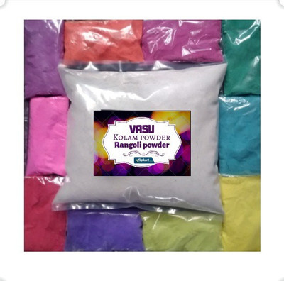 VASU Pack of 11 Rangoli Powder(Multicolor, White)