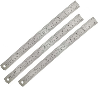 

VERTEX AGENCIES 30CM Scale 3 Ruler Ruler(Set of 3, Steel)