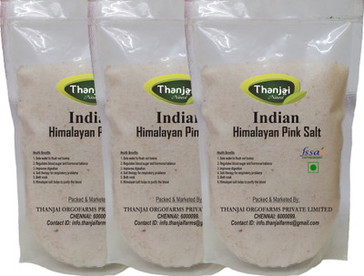 

THANJAI NATURAL Indian Himalayan Pink Salt 1500g 100% Natural Unrefined No Preservatives Himalayan Pink Salt(1500 g, Pack of 3)