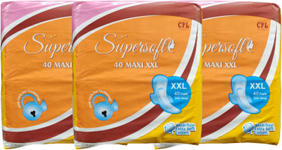 

Super Soft Ultra Clean Wings XXL (Pack of 120) Sanitary Pad(Pack of 120)