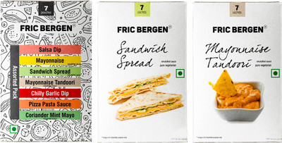

Fric Bergen Combo Of Sandwich Spread (Pack 1)+Combo Of Tandoori Mayonnaise(Pack 1)+Mix Sauces (Pack 1) Sauces & Ketchup(756 g)