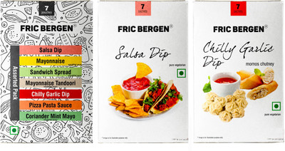 

Fric Bergen Combo Of Chilly Garlic Dip (Pack 1)+ Mix Sauces (Pack 1)+Combo Of Salsa Dip (Pack 1) Sauces & Ketchup(756 g)