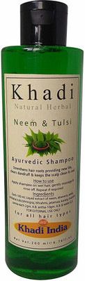

Khadi Natural Herbal Neem And Tulsi Ayurvedic Shampoo(210 ml)
