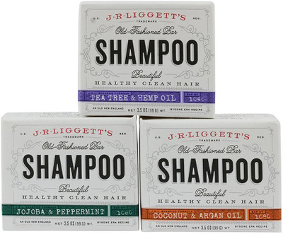 

J.R. Liggett Old Fashioned Shampoo Bar 3.5 Ounces (Variety 3 Pack)(317 g, Pack of 3)