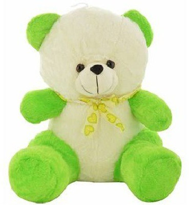 

Nihan Enterprises Soft & Cute Cream & Green Color Teddy Bear - 45 CM - 45 cm(Beige)