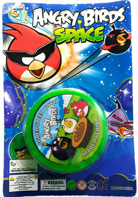 

Three Mask Angry Bird Lighting YO Yo Toy For Kids - Green Toy Yoyo