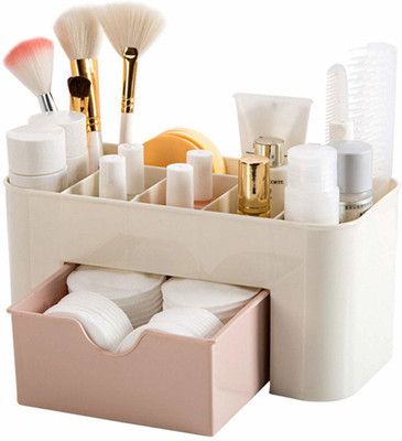 

Dhyani E Store Multi Functional Plastic Cosmetic Storage Box with Drawer Makeup, Jewellery Vanity Box(Multicolor)