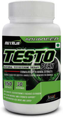 

NutriJa Testo Peak- Natural Testosterone Booster Supplement(150 No)