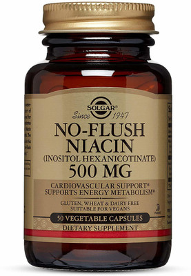 

SOLGAR No Flush Niacin 500 mg Vitamin B3 Supplement(50 No)