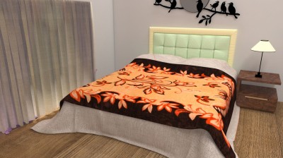 parno Floral Single Mink Blanket for  Mild Winter(Polyester, Multicolor)