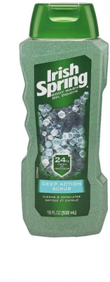 

Irish Spring 24hr Fresh Deep Action Scrub Body Wash, 18fl Oz(532 ml)