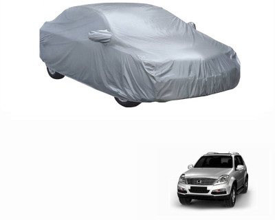 CARIZO Car Cover For Mahindra Rexton (With Mirror Pockets)(Silver)