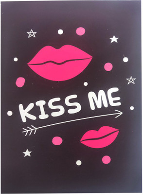

macro Kiss me greeting card Greeting Card(Purple, Pack of 1)