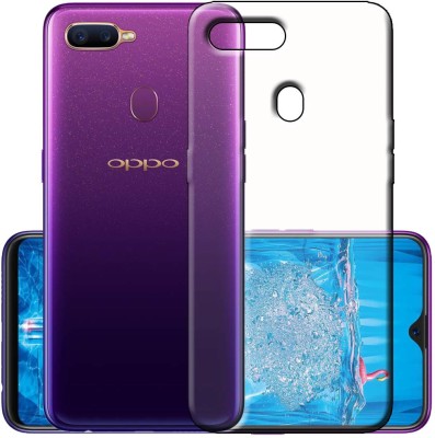 SNAZZY Back Cover for OPPO F9 Pro(Transparent, Grip Case, Silicon, Pack of: 1)