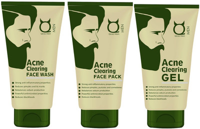 

Qraa Acne Therapy set( Acne Clearing Face Wash 100gm + Acne Clearing Face Pack 100gm + Acne Clearing Gel 50gm)(Set of 3)
