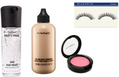 

Blackeye 4 small combo of blusher, primer, eyelashesh, foundation (set of 4)(Set of 4)