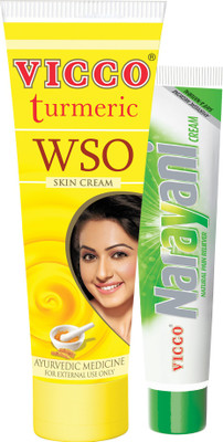 

Vicco WSO Turmeric Skin Cream-60g+Narayani Pain Relief Cream-30g(Set of 2)