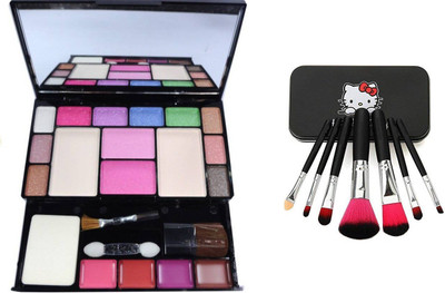 

Aaxyone Makeup TYA Kit & 7Pcs Of Set Makeup Brush(Set of 2)