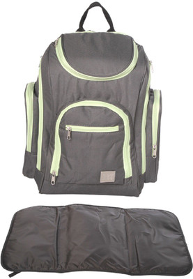 

MeeMee Stylish Multi-Function Diaper Bag with Changing Mat (Backpack-Style, Dark Grey) Nursery Bag(Dark Grey)