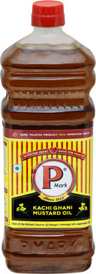 

P Mark Mustard Oil P Mark Kachi Ghani Mustard Oil Mustard Oil Plastic Bottle(1 L)