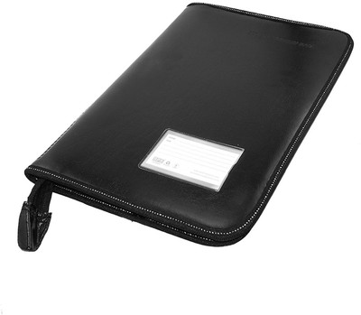 

serveuttam india leather Professional Files and Folders, Certificate, Documents Holder- Multipurpose 40 File Sleeve Document for Men and Women(Set Of 1, Black)