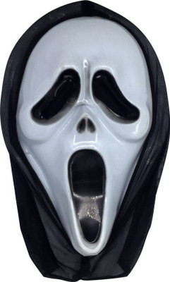 

MEHTA Mehta0029.01 MEHTA Plastic Halloween Mask for Scary Fun (white) Gag Toy(White)