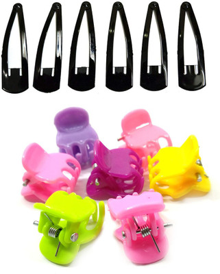 

GaDinStylo Set of 7 Multicolor Clutcher Hair Claw and 12 Tic Tac Hair Pin for Hair Decoration For Women And Girls Hair Accessory Set(Multicolor)