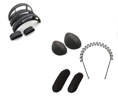 

S R Enterprises hair accessories set of (10pcs) Hair Accessory Set(Black)
