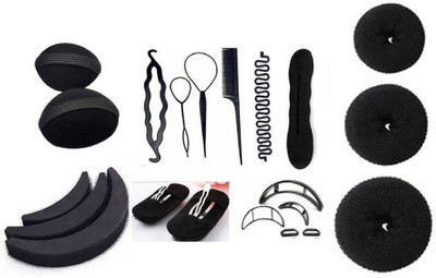 kashqueen Amazing Hair Assessories Combo Of 20 Pcs Hair Accessory Set(Black)