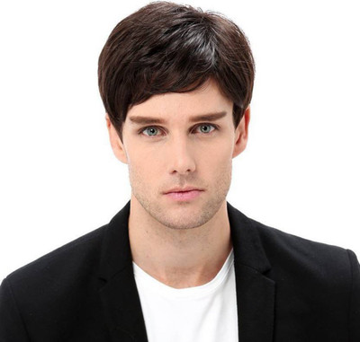 

Prime Synthetic Full Head Wig For Mens, Extension For Men Daily Wear, Pack Of 1 (Black) Hair Extension