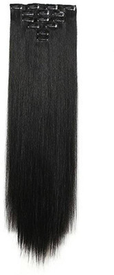 

Iyaan 3 Pcs Clip-in Extensions Synthetics Extension For Women And Girls Wedding And Party Wear Use Hair Extension