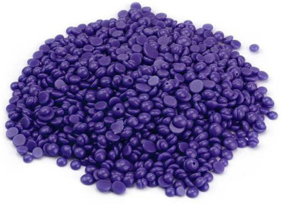 

Amtopz Natural Blue/Purple hard beans stripless brazillian painless bikini wax facial and body waxing Wax (350gm wax ) Wax(350 g)