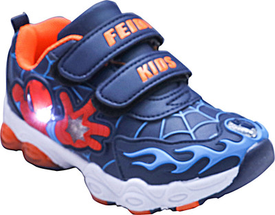 

FEETWELL Boys Velcro Sneakers(Blue, Royalblue
