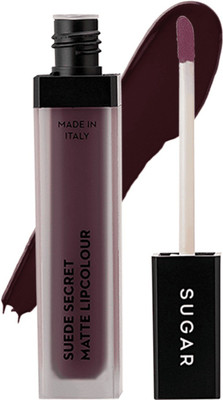 

Sugar Cosmetics Suede Secret Matte Lipcolour 05 (Blackened Plum)(Poplin Plum)