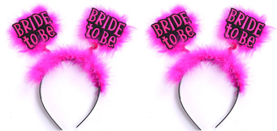 

Majik Bride-to-be Fancy Party Fur Hairband - Pink - Accessories For Theme Parties & Celebrations Makeup Headband