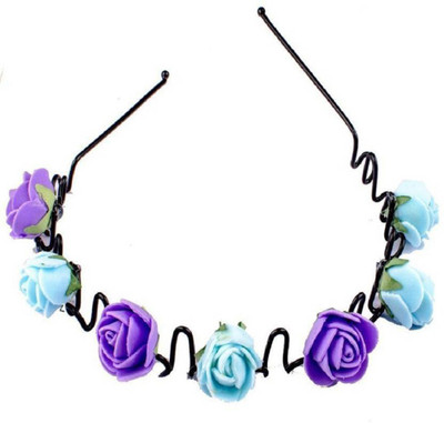 

Iyaan Fashionable Rose Flower Hairband For Women And Girls, Party Wear Hair Accessory, Pack Of 1 Makeup Headband