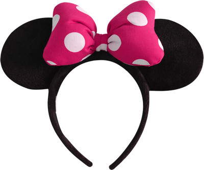 

Majik Kids Favorite Cartoon Minnie Mouse Ears Headband Hairband Costume Accessory Best For Birthday Head Band, Hair Band(Multicolor)