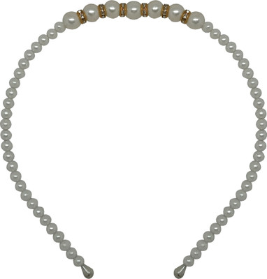 

Majik Pearls Beads Headband, Hair Band White For Kids, White Makeup Headband