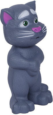 

lifestylesection Crafts Dizheng Plastic Talking Tom Cat with Recording, Music, Story and Touch Functionality, Voice, Stories and Songs (Grey)(Grey)