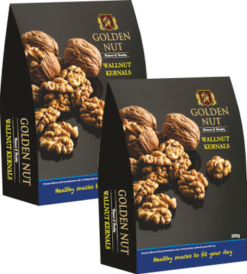 

Golden Nut California Walnut Kernal, - pack of 2, (200g each) Walnuts(400 g, Box)
