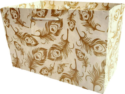 

New Jaipur Handicraft Printed Party Bag(White, Pack of 10)