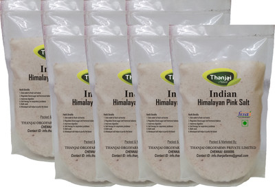 

THANJAI NATURAL Indian Himalayan Pink Salt 4000g 100% Natural Unrefined No Preservatives Himalayan Pink Salt(4000 g, Pack of 8)