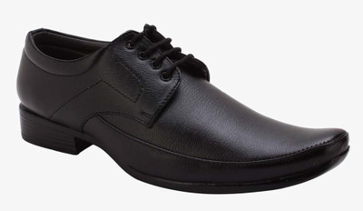 

Comfolite Black Synthetic leather Derby For Men(Black
