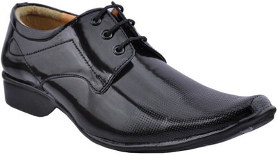 

Zeniver Elano Men's Black Formal Shoes Lace Up For Men(Black
