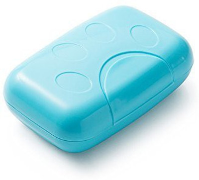 

ATOOZED Plastic Soap Holder Travel Soap Case Box Dish Container (Blue Color)(Blue Color)