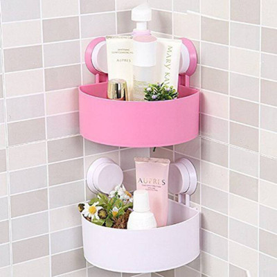 

Holiday plastic triageL holder New Plastic Inter design Bathroom Kitchen Storage Organize (pack of 2)(Multicolor)
