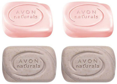 

Avon Anew Two Naturals Exfoliating Bar Soap (100 g) with Two Naturals Fairness Bar Soap (100 g)(400 g, Pack of 4)