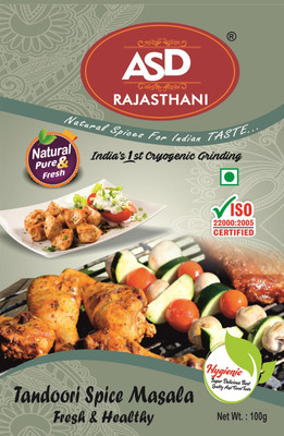 

ASD Rajasthani Tandoori Spice Masala 100gm - Pack of 10(1000 g)