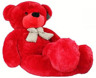 

Itachi 4 feet Big Soft cute bootsy Hugable and Lovable Teddy Bear for Gift to girlfriend boyfriend family boys girls sister Valentine day gift - 122 cm(Red)